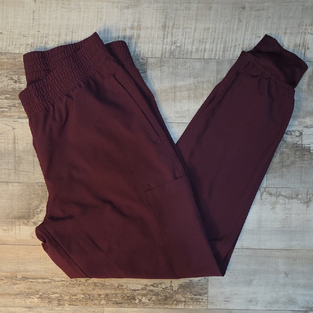 Med Couture Burgundy Women's Joggers